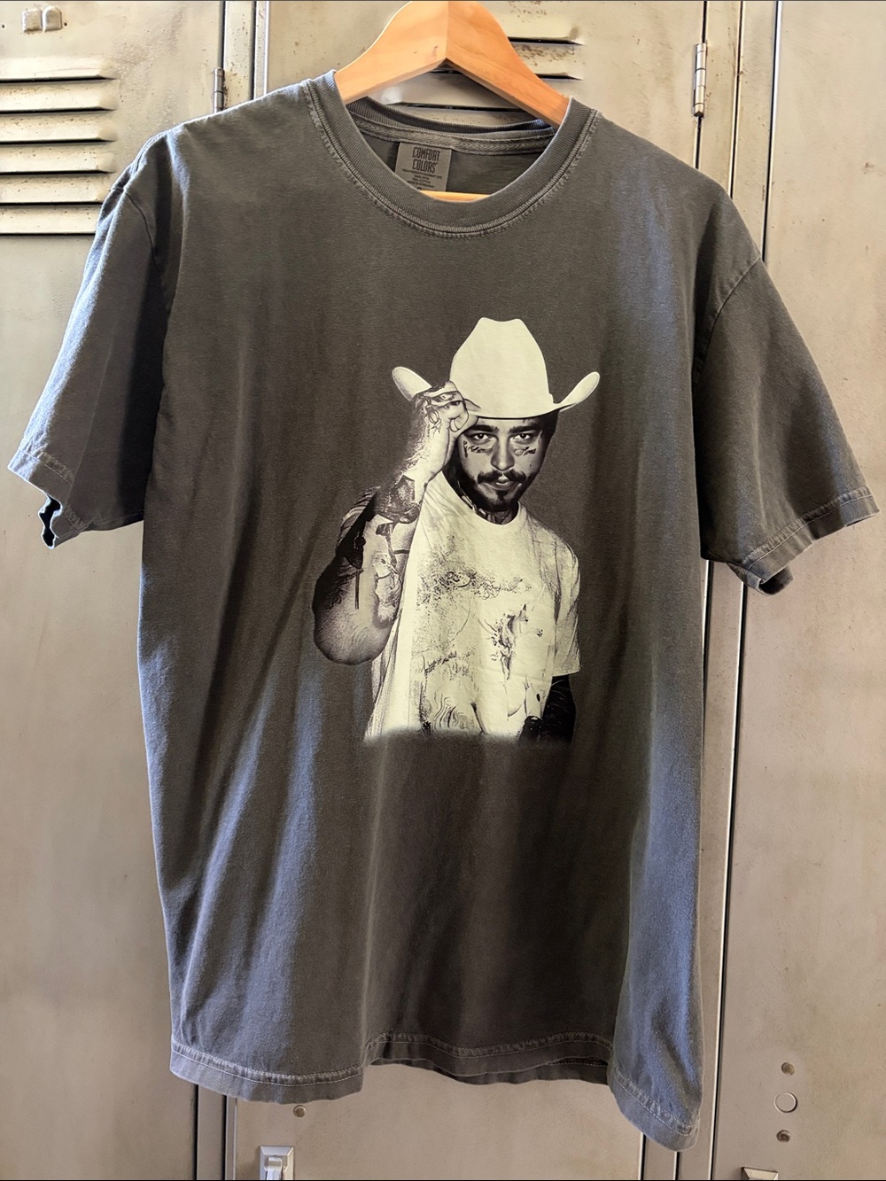 Post Malone Graphic Tee - Charcoal Gray